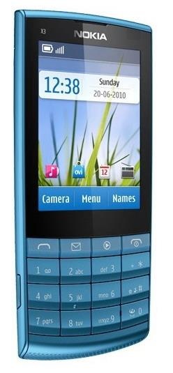 Nokia X3-02 Petrol Blue фото 2